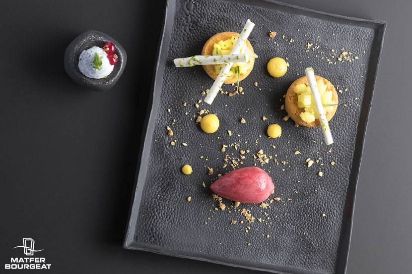 Assiette rectangulaire Black Moon