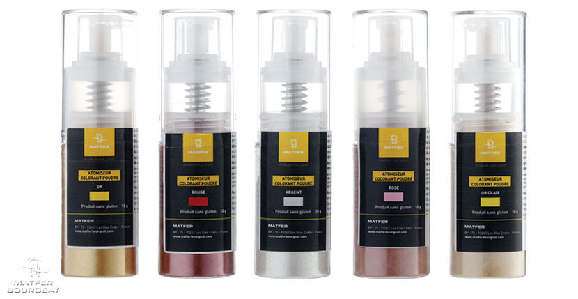 Matfer Bourgeat colorants poudre métalliques