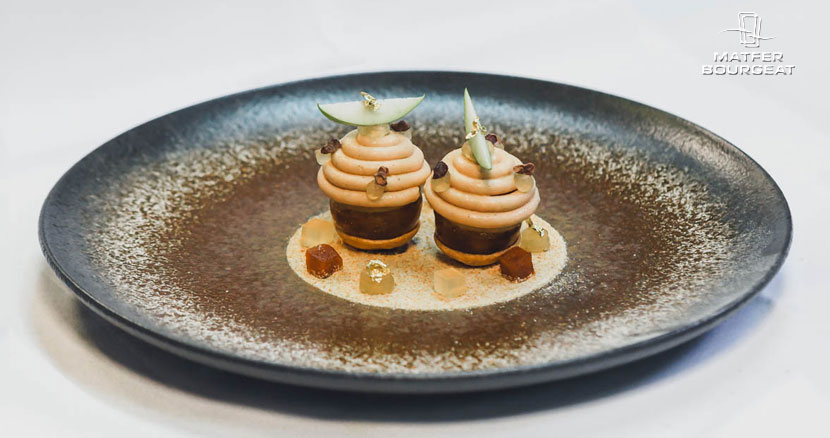 Matfer Bourgeat recette foie gras assiette terre d'ombre Gregoire Berger Ossiano
