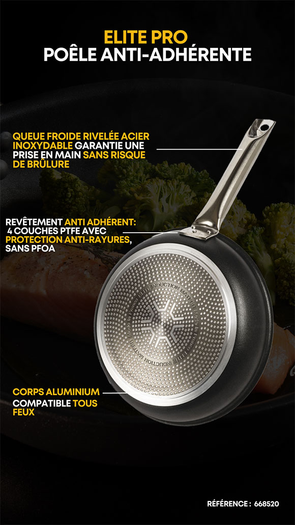 poêle anti-adhérente