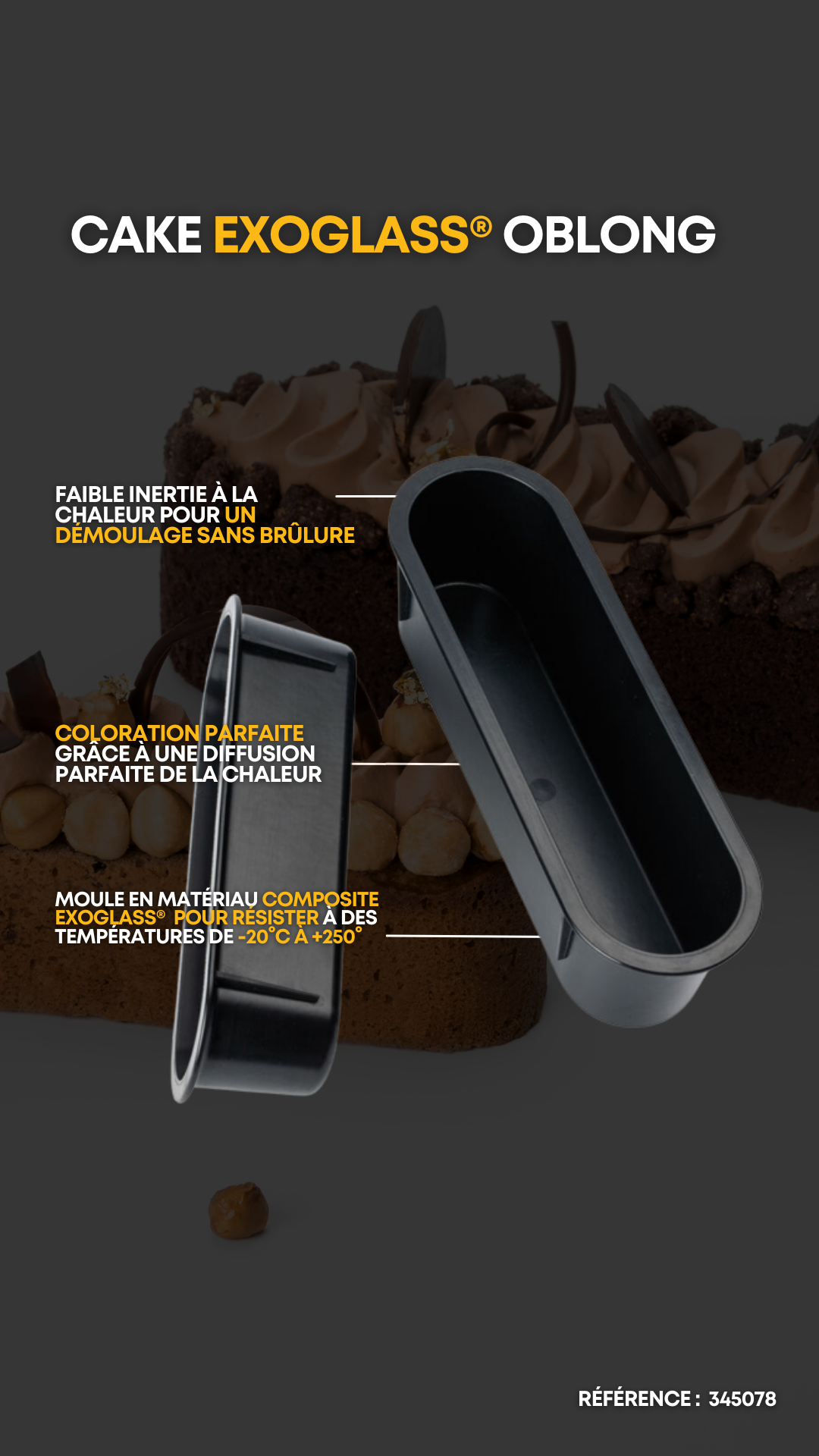 CAKE EXOGLASS OBLONG
